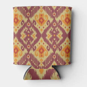 Etnische Ikat Chevron: traditionele achtergrond Blikjeskoeler