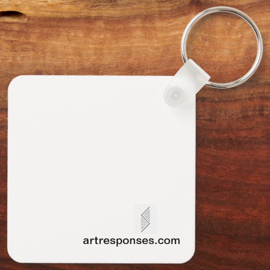 etnische (Indiase) bruids design Sleutelhanger (Achterkant)