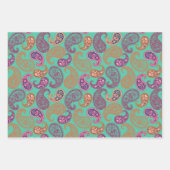 Etnische, Indiase patroonpatronen Inpakpapier Vel (Voorkant 2)