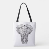Etnische Indische olifant 2 Tote Bag (Achterkant)
