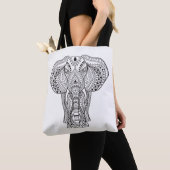 Etnische Indische olifant 2 Tote Bag (Dichtbij)