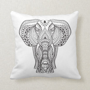 Etnische Indische olifant Kussen
