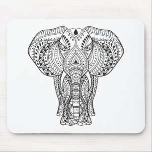 Etnische Indische olifant Muismat