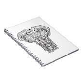 Etnische Indische olifant Notitieboek (Rechterzijde)