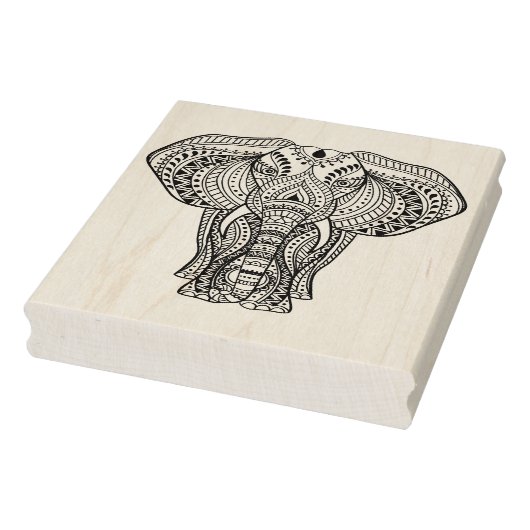 Etnische Indische olifant Rubberstempel (Stempel)