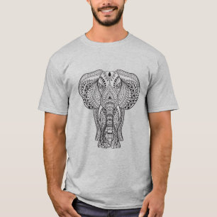 Etnische Indische olifant T-shirt