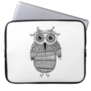 Etnische inkttekening laptop sleeve