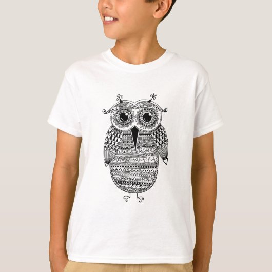 Etnische inkttekening t-shirt (Voorkant)