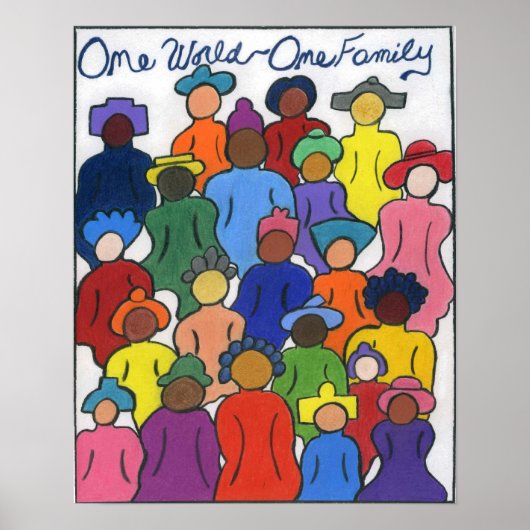Etnische, interraciale, multiculturele poster (Voorkant)