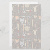 Etnische jachtpatronen briefpapier (Voorkant / Achterkant)