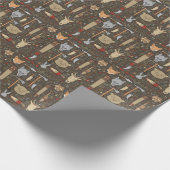 Etnische jachtpatronen cadeaupapier (Hoek)