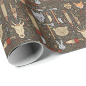 Etnische jachtpatronen cadeaupapier (Rol Hoek)