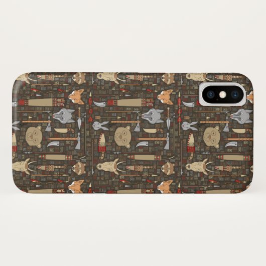 Etnische jachtpatronen Case-Mate iPhone case (Achterkant (horizontaal))