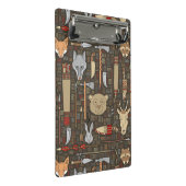 Etnische jachtpatronen mini klembord (Schuin)