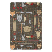 Etnische jachtpatronen mini klembord (Achterkant)