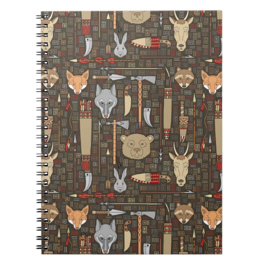 Etnische jachtpatronen notitieboek (Voorkant)