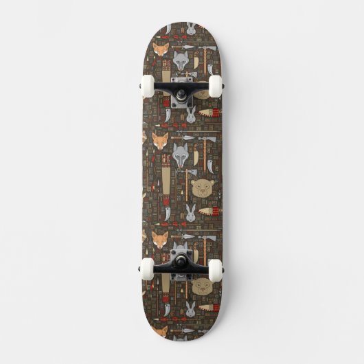 Etnische jachtpatronen skateboard (Voorkant)