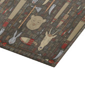 Etnische jachtpatronen snijplank (Hoek)