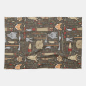 Etnische jachtpatronen theedoek (Horizontaal)