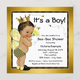 Etnische Jongen Bij Baby Shower Kaart