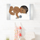Etnische jongens baby shower spandoek (Insitu)