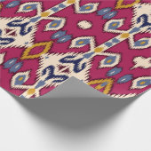 Etnische kikatchevron patroonachtergrond Tradition Cadeaupapier (Hoek)
