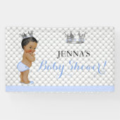 Etnische Kleine Prins  Baby Boy Crown Spandoek (Horizontaal)