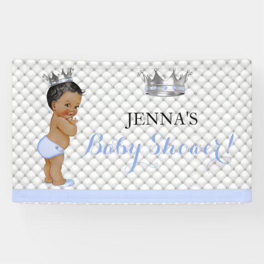 Etnische Kleine Prins  Baby Boy Crown Spandoek (Horizontaal)