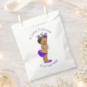 Etnische kleine prinses Baby shower Paarse Bedankzakje (Geknipt)