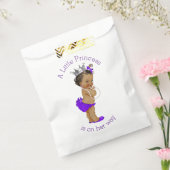 Etnische kleine prinses Baby shower Paarse Bedankzakje (Gezegeld)