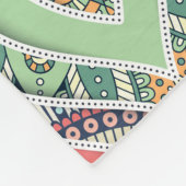 Etnische kleurige mandalstijlpatronen fleece deken (Hoek)