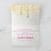 Etnische Koninklijke Prinses Roze & Goud Elegant Kaart (Binnen)