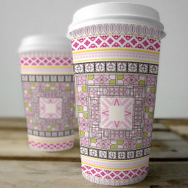 Etnische kunst papieren bekers