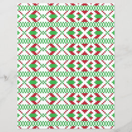 Etnische Letse groene en rode tribale volkskunst