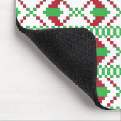 Etnische Letse groene en rode tribale volkskunst Muismat (Hoek)