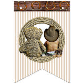 Etnische Lil Cowboy Baby shower Vlag Banner (Tweede vlag)