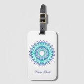 Etnische mandala. bagagelabel (Voorkant (verticaal))