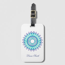 Etnische mandala. bagagelabel