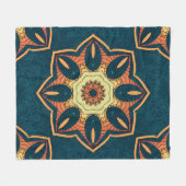 Etnische mandala: naadloos  patroon fleece deken (Voorkant (Horizontaal))