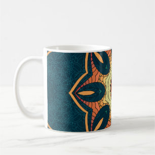 Etnische mandala: naadloos  patroon koffiemok