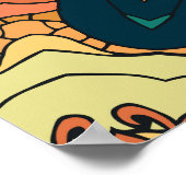 Etnische mandala: naadloos patroon poster (Hoek)