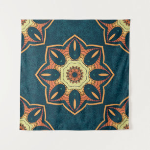 Etnische mandala: naadloos  patroon wandkleed