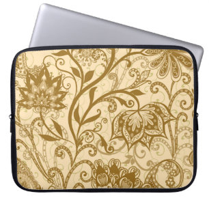 Etnische Mandala's: Indiase stijl patroon Laptop Sleeve