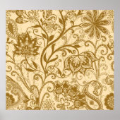 Etnische Mandala's: Indiase stijl patroon Poster (Voorkant)