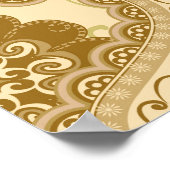 Etnische Mandala's: Indiase stijl patroon Poster (Hoek)