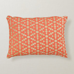 Etnische Marokkaanse geometrische mozaïekpatroon Accent Kussen