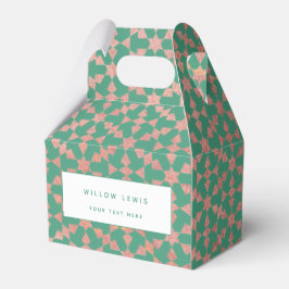 Etnische Marokkaanse geometrische mozaïekpatroon Bedankdoosjes