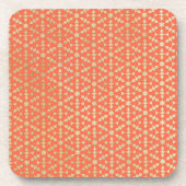 Etnische Marokkaanse geometrische mozaïekpatroon Bier Onderzetter (Voorkant)