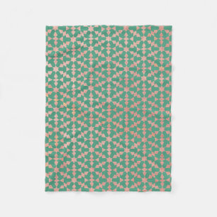 Etnische Marokkaanse geometrische mozaïekpatroon Fleece Deken