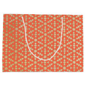 Etnische Marokkaanse geometrische mozaïekpatroon Groot Cadeauzakje (Achterkant)